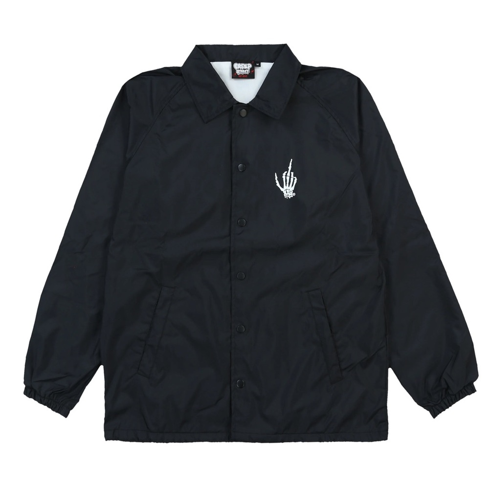 🖤☠️BLACK SATAN IS WAITIN’ COACHES JACKET BY CREEP STREET ☠️🖤 - Picture 5 of 5